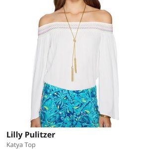 Lilly Pulitzer Katya off the shoulder top